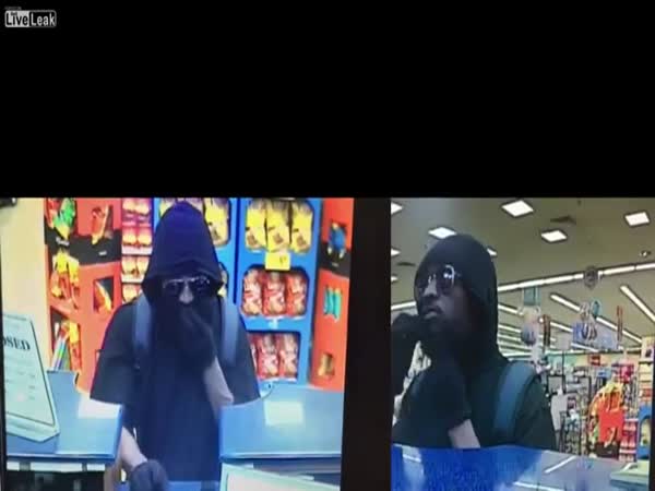 Fake Beard Falls Off Bank Robber