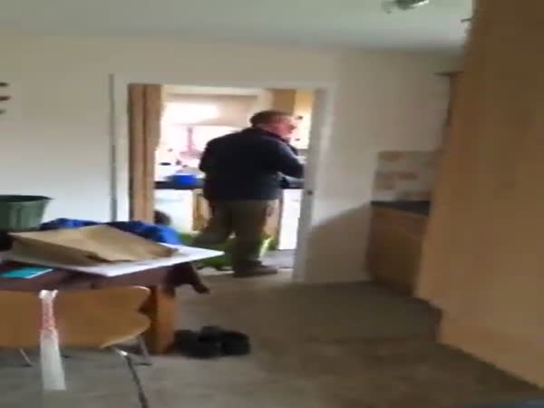 Kid Shoots His Dad With A Nerf Gun Every Day And Gets Some Hilarious Reactions