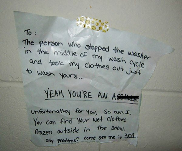 Angry Neighbors Write The Most Hilarious Notes (33 pics)