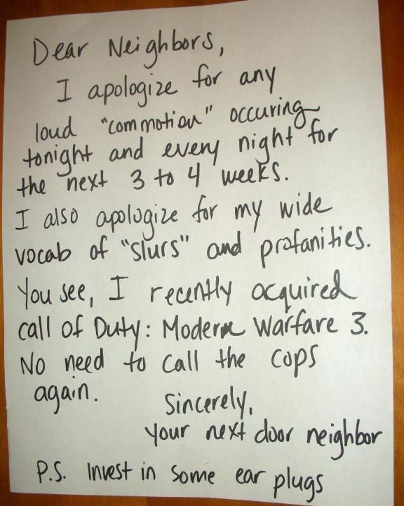 Angry Neighbors Write The Most Hilarious Notes 33 Pics