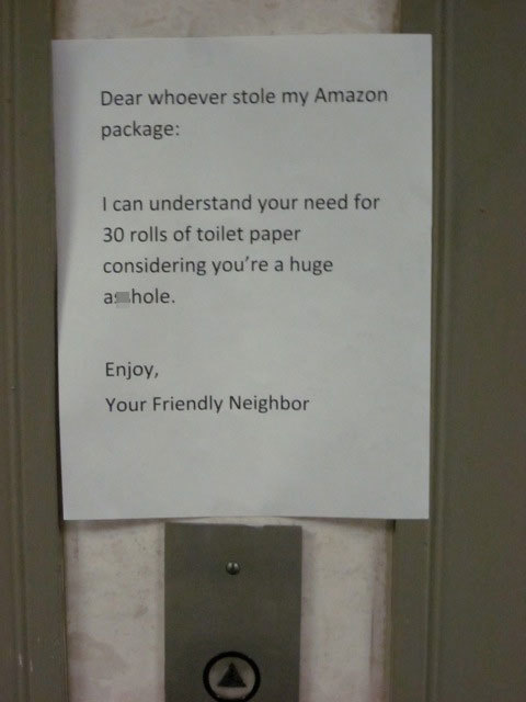 Angry Neighbors Write The Most Hilarious Notes (33 pics)