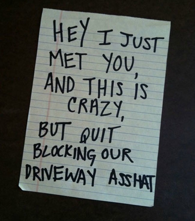 Angry Neighbors Write The Most Hilarious Notes (33 pics)