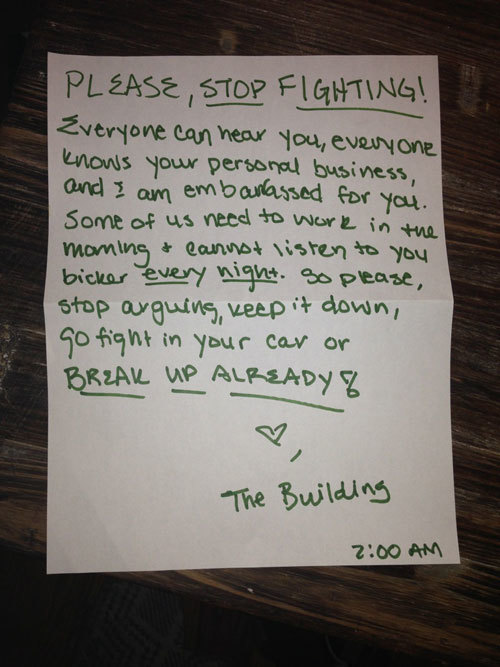 Angry Neighbors Write The Most Hilarious Notes (33 pics)