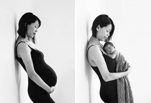 Before And After Photos That Capture The Beauty Of Motherhood (73 pics)
