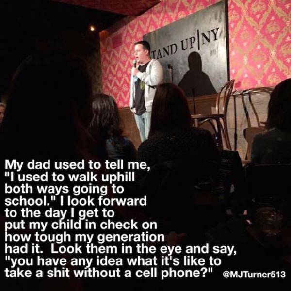 Enjoy This Healthy Dose Of Witty Stand Up Comedy Jokes (46 pics)