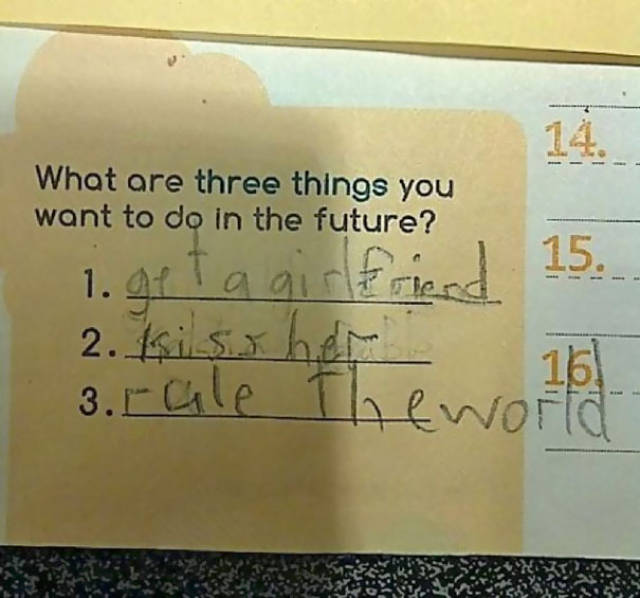 Hilarious Kids Who Happen To Have Awesome Life Goals (42 pics)