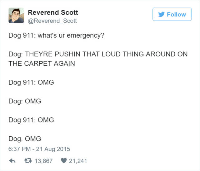 What Dogs Would Say If Dogs Could Call 911 (10 pics + 1 gif)