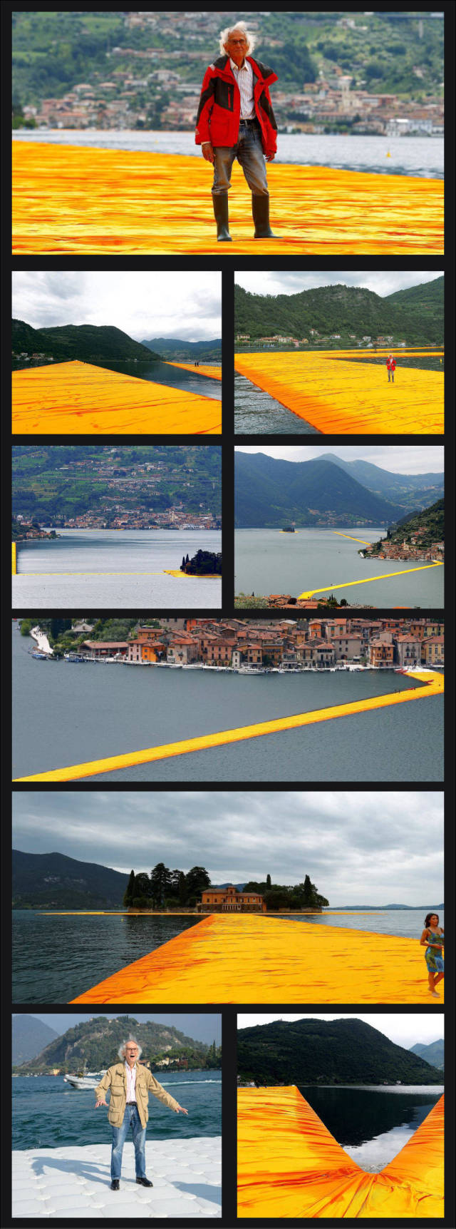Floating Piers Installed On Lake Iseo In Italy (27 pics)