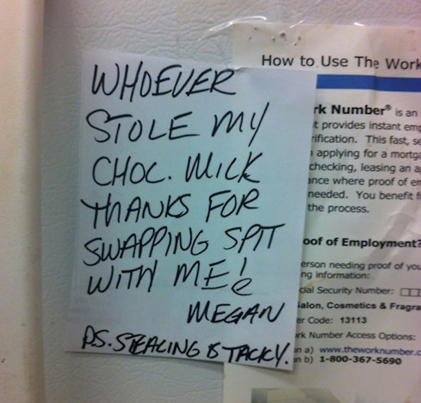 Passive Aggressive Notes Are The Weapon Of Choice When Co-Workers Go To War (14 pics)