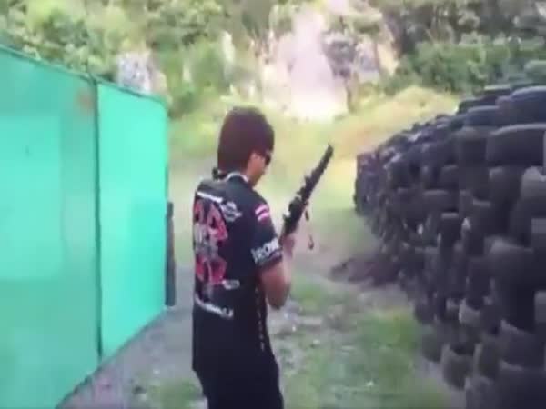 Newbie Gets Punked While Trying Out His New Rifle