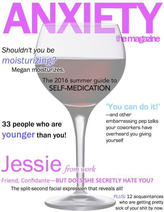 Fake Covers For Anxiety Magazine That Are So Real It Hurts (5 pics)