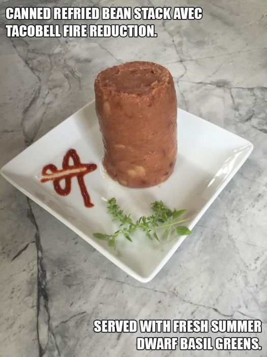Low Budget Meals That Were Made To Look Like Gourmet Dinners (17 pics)