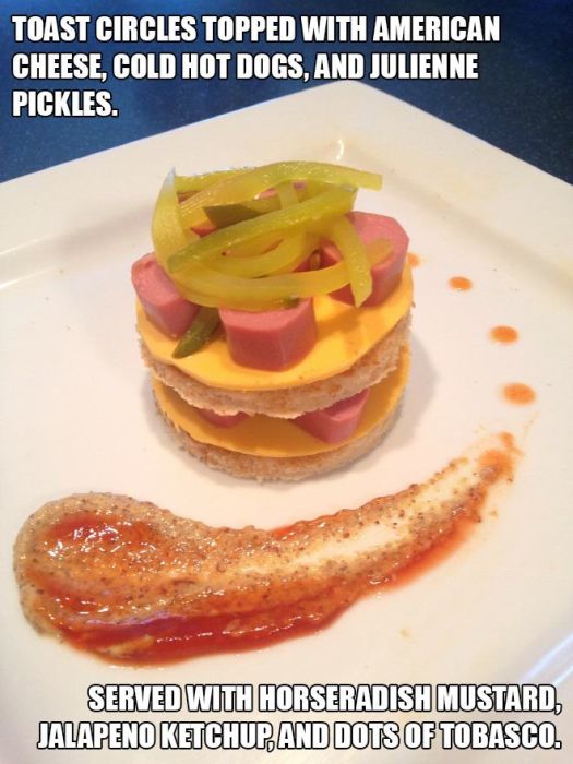 Low Budget Meals That Were Made To Look Like Gourmet Dinners (17 pics)