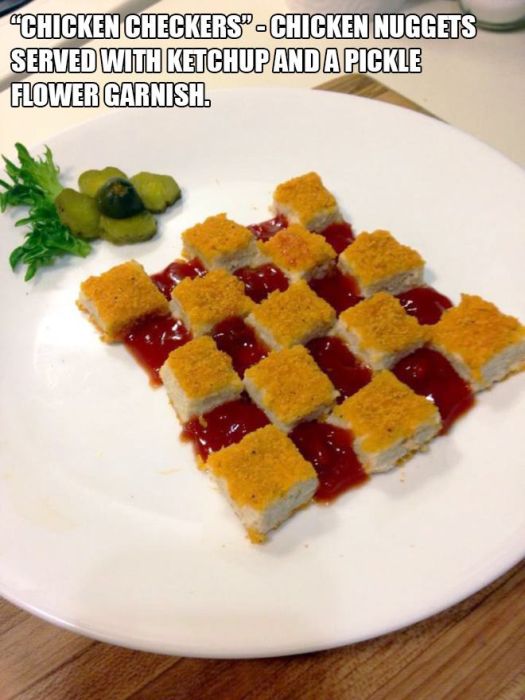 Low Budget Meals That Were Made To Look Like Gourmet Dinners (17 pics)