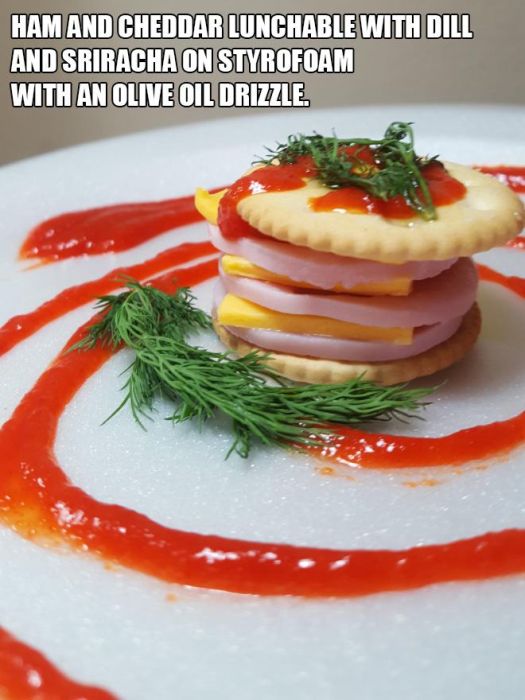 Low Budget Meals That Were Made To Look Like Gourmet Dinners (17 pics)