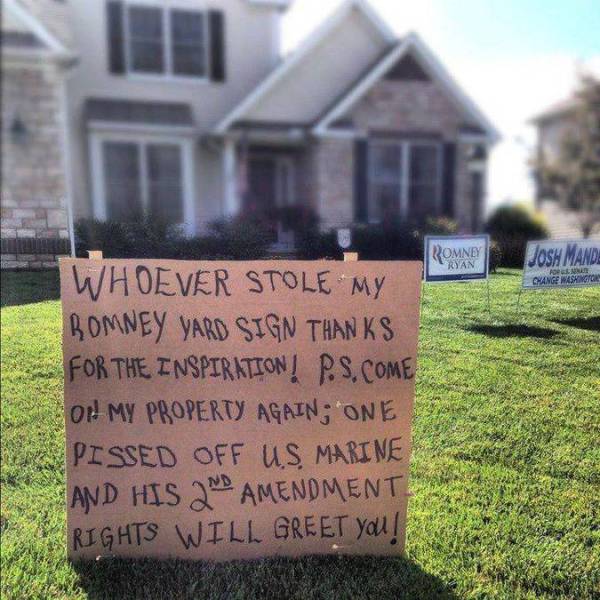 Hilarious Yard Signs That Are Impossible To Ignore (30 pics)