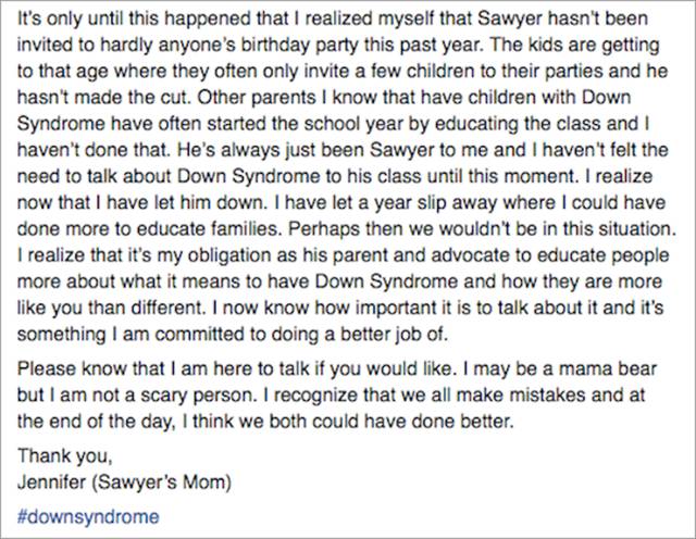 Mother Writes Open After Her Son Wasn't Invited To A Birthday Party (10 pics)