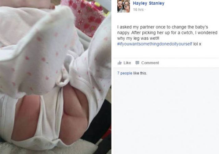 It's Hilarious When Dads Fail At Dressing Their Babies (18 pics)