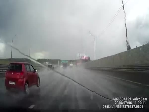 Lamborghini Crash In Moscow