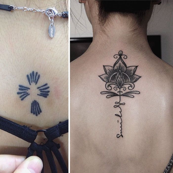 Creative Tattoo Cover Ups That Show Even The Worst Tattoos Can Be Fixed (29 pics)