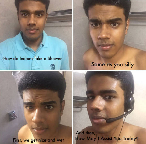 Amusing Memes Show How Different People Take Showers Around The World (17 pics)