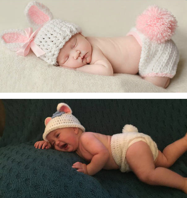 Why You Should Never Attempt To Recreate Pinterest Baby Photoshoots (33 pics)