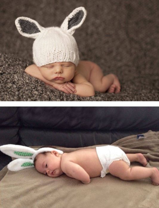 Why You Should Never Attempt To Recreate Pinterest Baby Photoshoots (33 pics)
