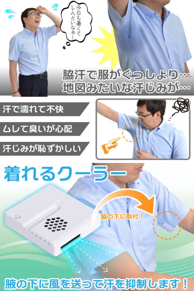 A Japanese Company Has Invented A Fan For Your Armpits (5 pics)