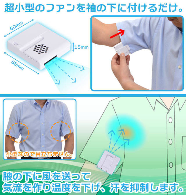 A Japanese Company Has Invented A Fan For Your Armpits (5 pics)