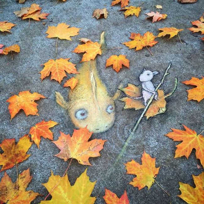 Street Artist David Zinn Gives Pokemon Go A Run For Its Money (19 pics)