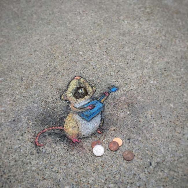 Street Artist David Zinn Gives Pokemon Go A Run For Its Money (19 pics)