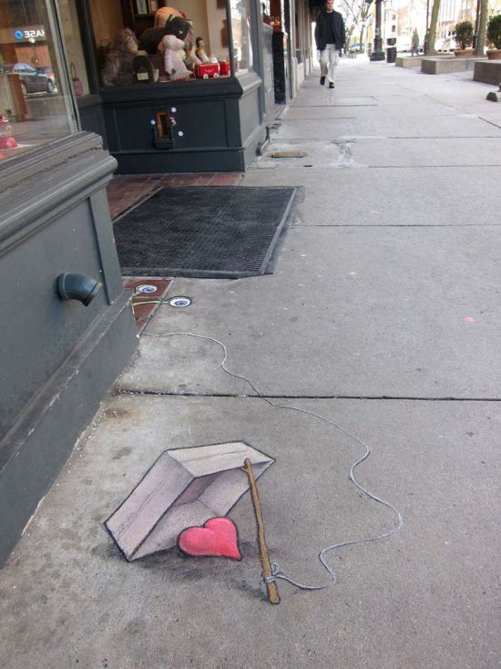 Street Artist David Zinn Gives Pokemon Go A Run For Its Money (19 pics)
