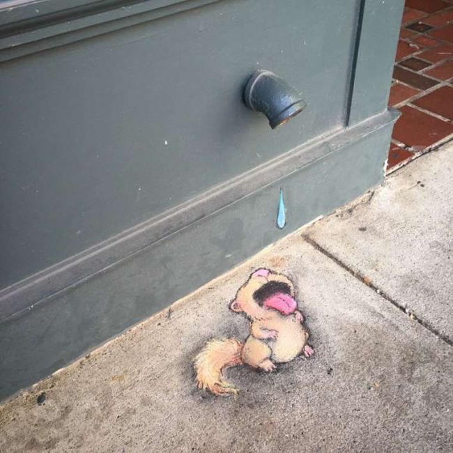 Street Artist David Zinn Gives Pokemon Go A Run For Its Money (19 pics)
