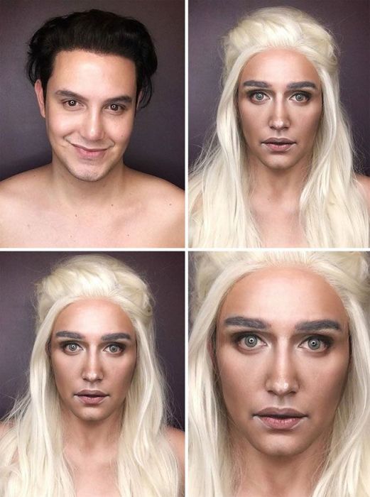 Makeup Artist Himself Can Replace The Entire Female Part Of "Game of Thrones" (7 pics)