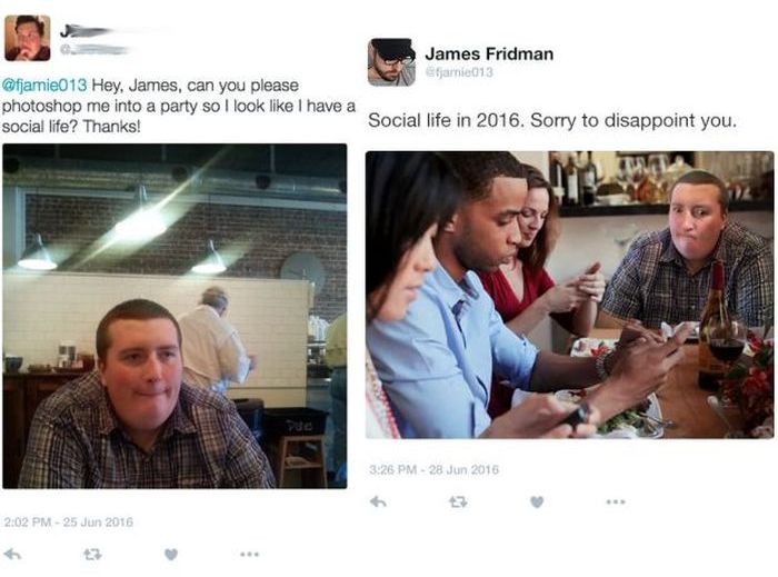 James Fridman Continues To Troll People Asking For Photoshop Help (8 pics)