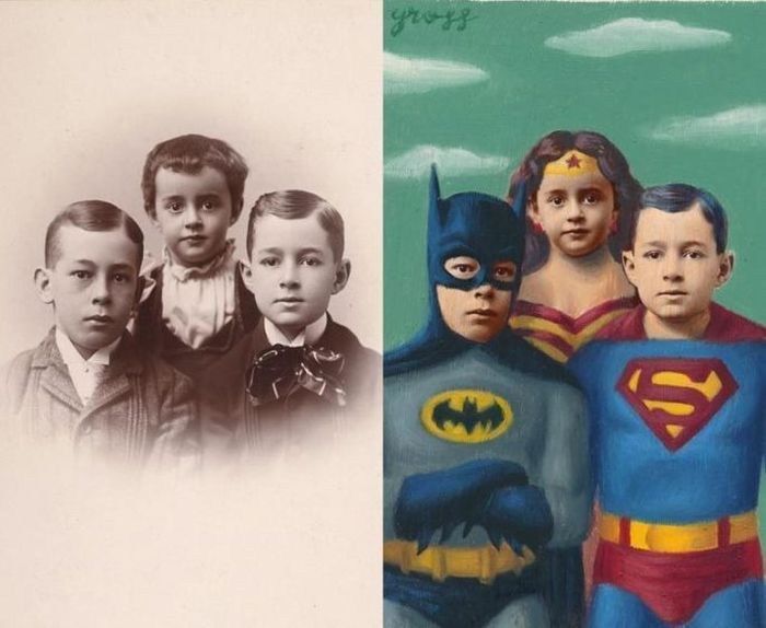 Artist Turns People In Vintage Pictures Into Epic Looking Superheroes (21 pics)