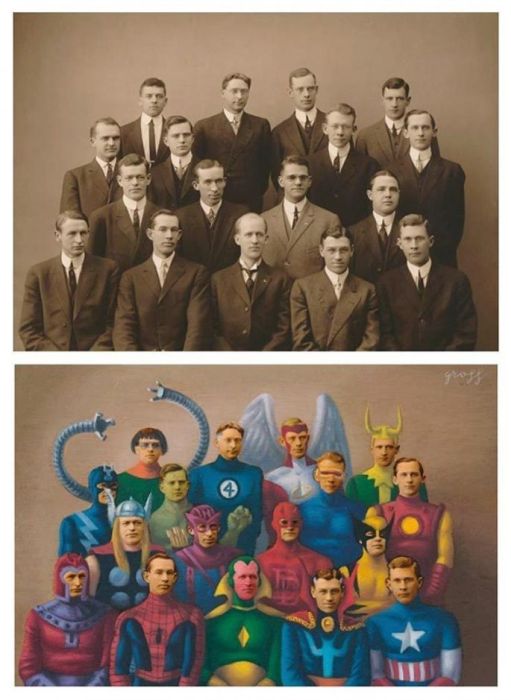Artist Turns People In Vintage Pictures Into Epic Looking Superheroes (21 pics)