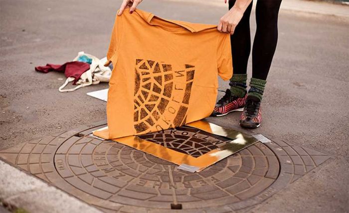 Berlin Artists Create Designer Clothes Using Manhole Covers (7 pics)