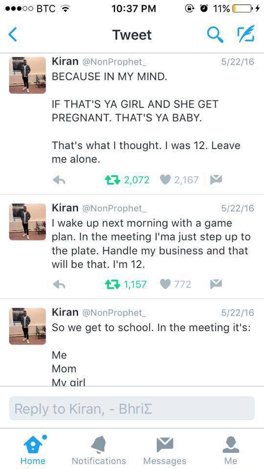 Funny Story Of A 7th Grader Who Thought He Got His Girl Pregnant (20 pics)