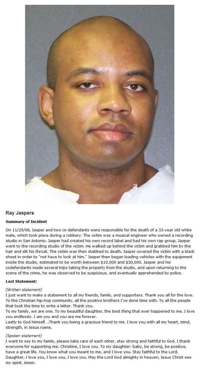 Chilling Last Words Of Death Row Inmates Revealed (10 pics)