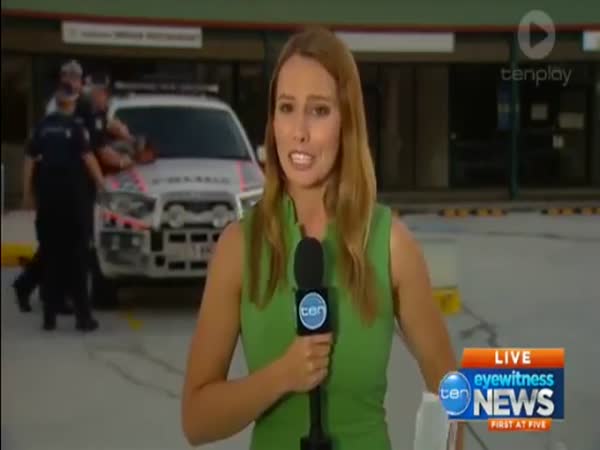 Moment 7 Eleven Thief Is Arrested During Live Cross On The Gold Coast