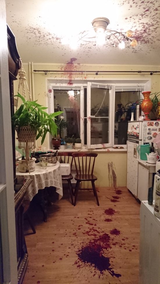 When A Bottle Of Cherry Juice Falls Into The Wrong Hands (5 pics)