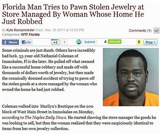 Outrageous Crimes That Couldn't Have Happened Anywhere Else But Florida (18 pics)