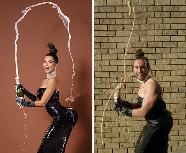 It's Hilarious When Guys Try To Parody Photos Of Women And They Nail It (34 pics)