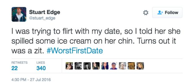 Twitter Users Hold Nothing Back When Describing Their Worst First Dates (18 pics)