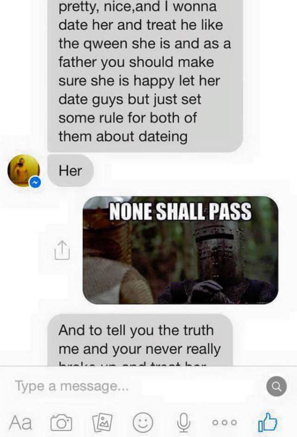 Dad Wrecks His Daughter's Ex-Boyfriend After He Writes To Him On Facebook (21 pics)