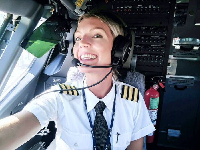 This Gorgeous Blonde Is Sweden's Most Beautiful Pilot (18 pics)