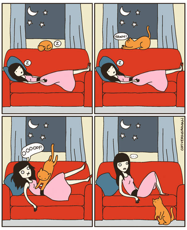 Comics That Hilariously Sum Up The Life Of A Cat Owner (52 pics)