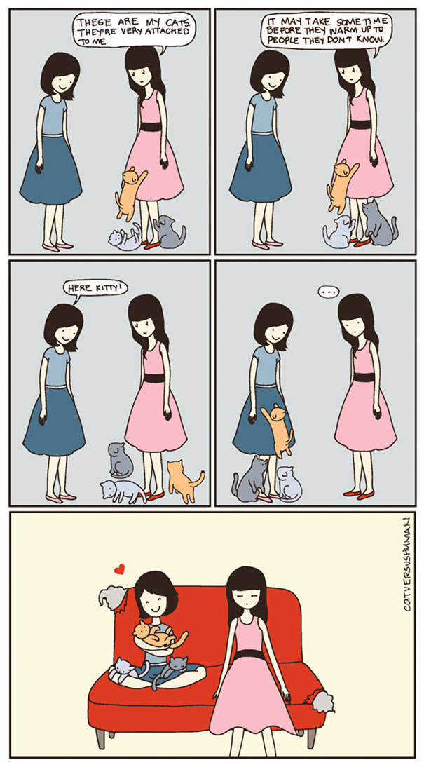 Comics That Hilariously Sum Up The Life Of A Cat Owner (52 pics)