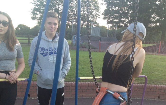 Apparently This Girl Is A Little Too Old For The Swing (2 pics)